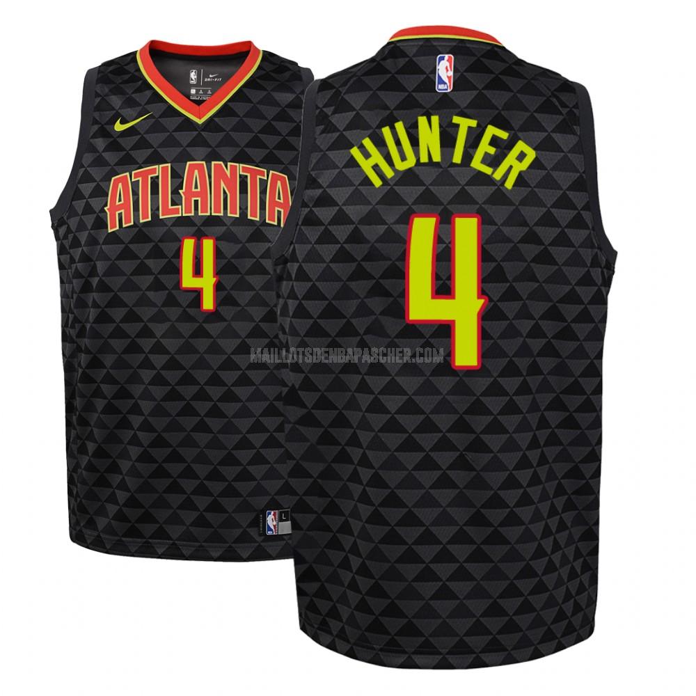 maillot nba enfant de atlanta hawks r j hunter 4 noir icon