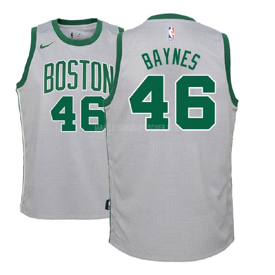 maillot nba enfant de boston celtics aron baynes 46 gris city edition 2017-18