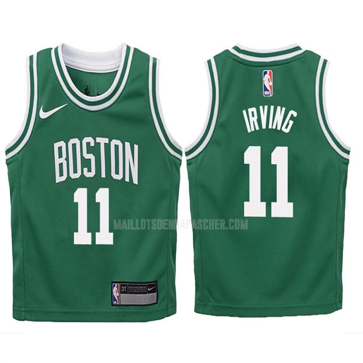 maillot nba enfant de boston celtics kyrie irving 11 vert icon 2017-18