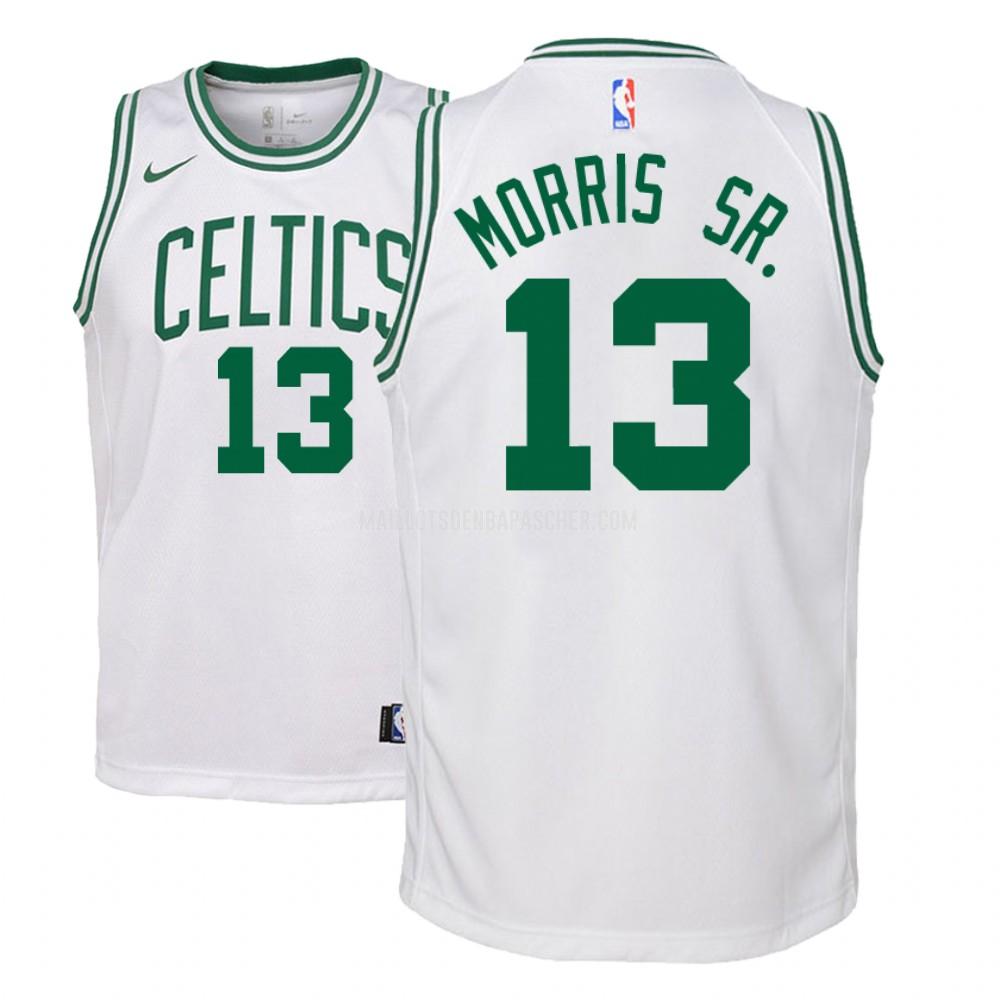 maillot nba enfant de boston celtics marcus morris 13 blanc association