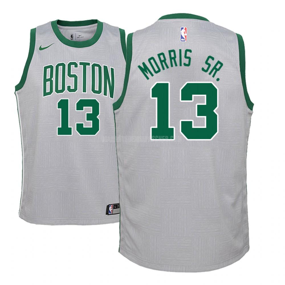 maillot nba enfant de boston celtics marcus morris 13 gris city edition