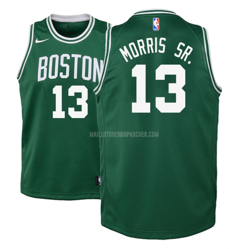 maillot nba enfant de boston celtics marcus morris 13 vert icon