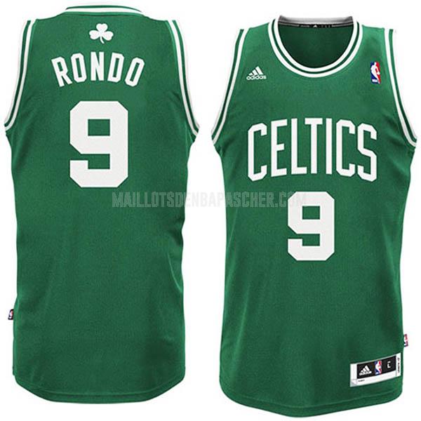 maillot nba enfant de boston celtics rajon rondo 9 vert numéro blanc