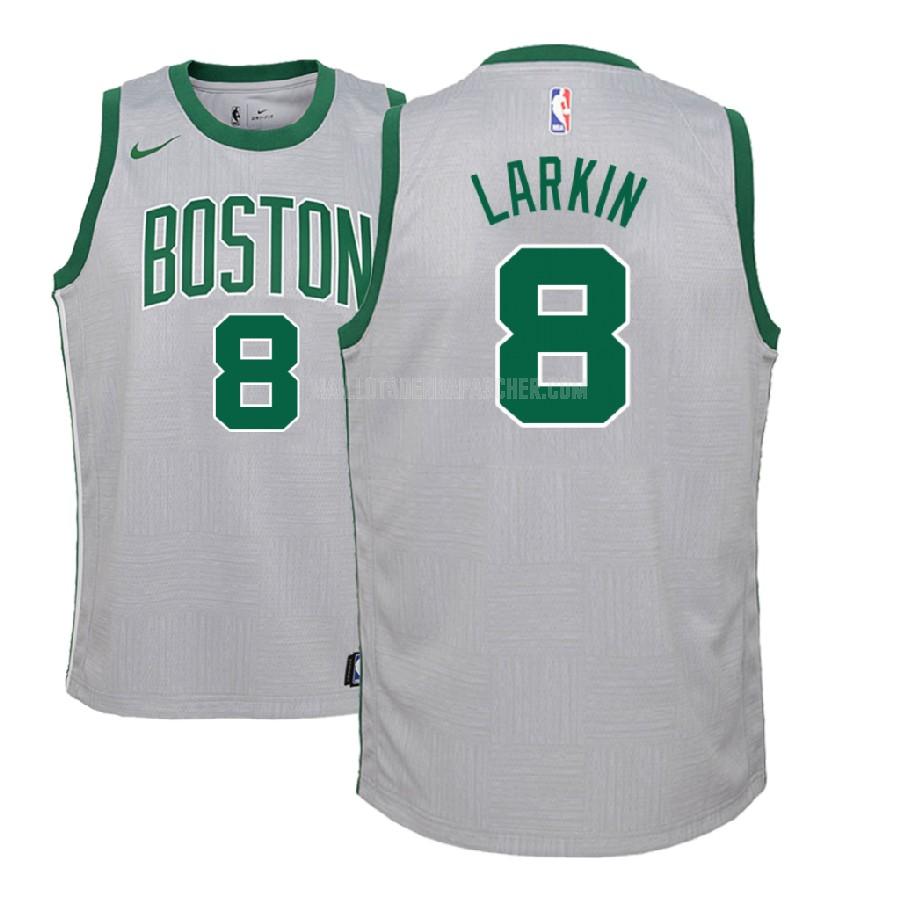 maillot nba enfant de boston celtics shane larkin 8 gris city edition 2017-18