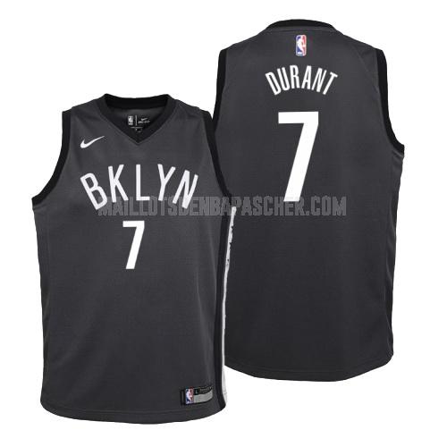 maillot nba enfant de brooklyn nets kevin durant 7 noir statement