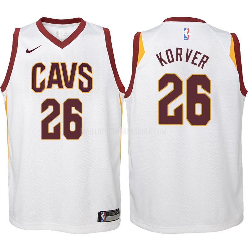 maillot nba enfant de cleveland cavaliers kyle korver 26 blanc association 2017-18