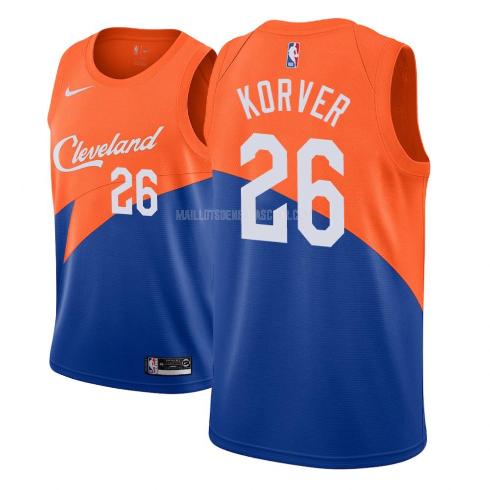 maillot nba enfant de cleveland cavaliers kyle korver 26 bleu city edition