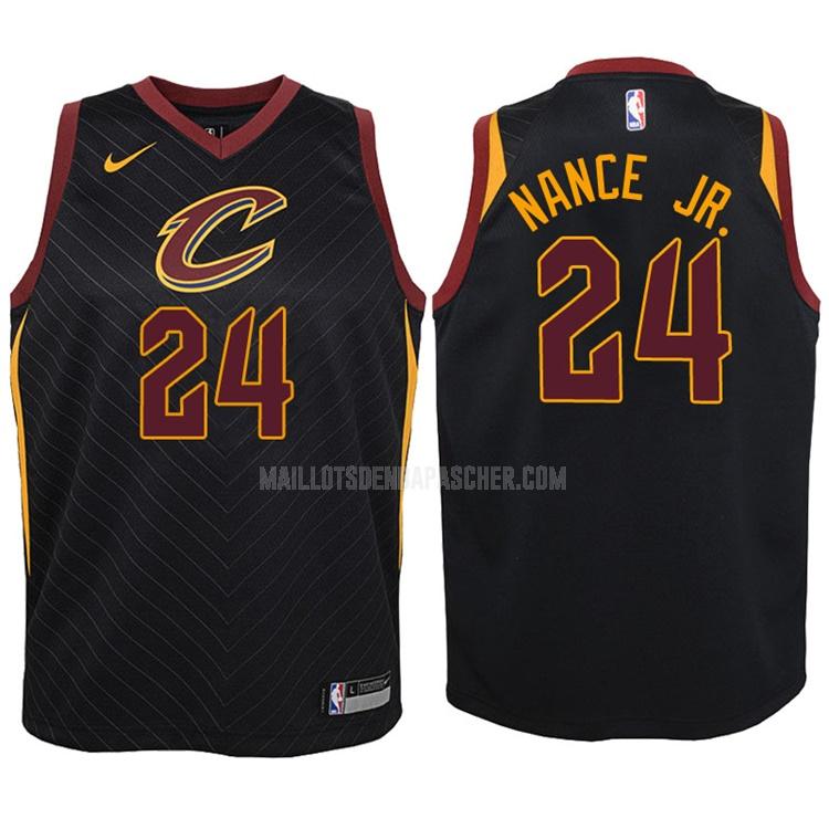 maillot nba enfant de cleveland cavaliers larry nance 24 noir statement 2017-18