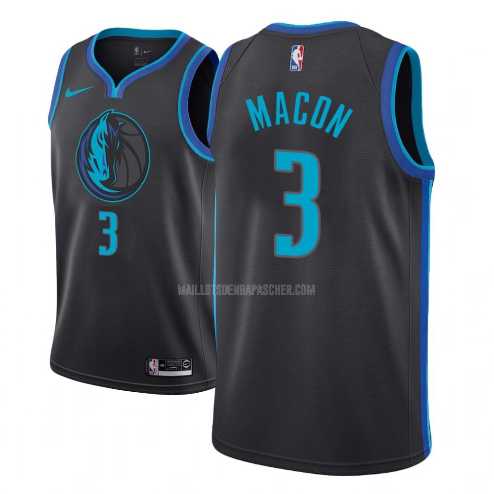 maillot nba enfant de dallas mavericks daryl macon 3 noir city edition