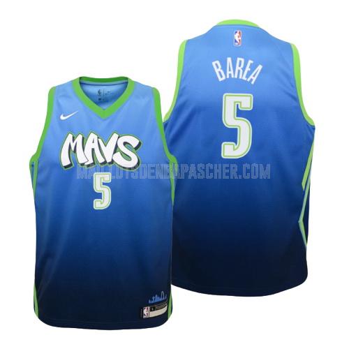 maillot nba enfant de dallas mavericks jj barea 5 bleu city edition 2019-20