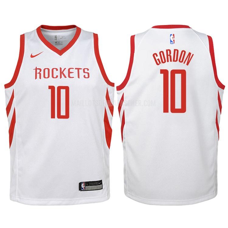 maillot nba enfant de houston rockets eric gordon 10 blanc association 2017-18