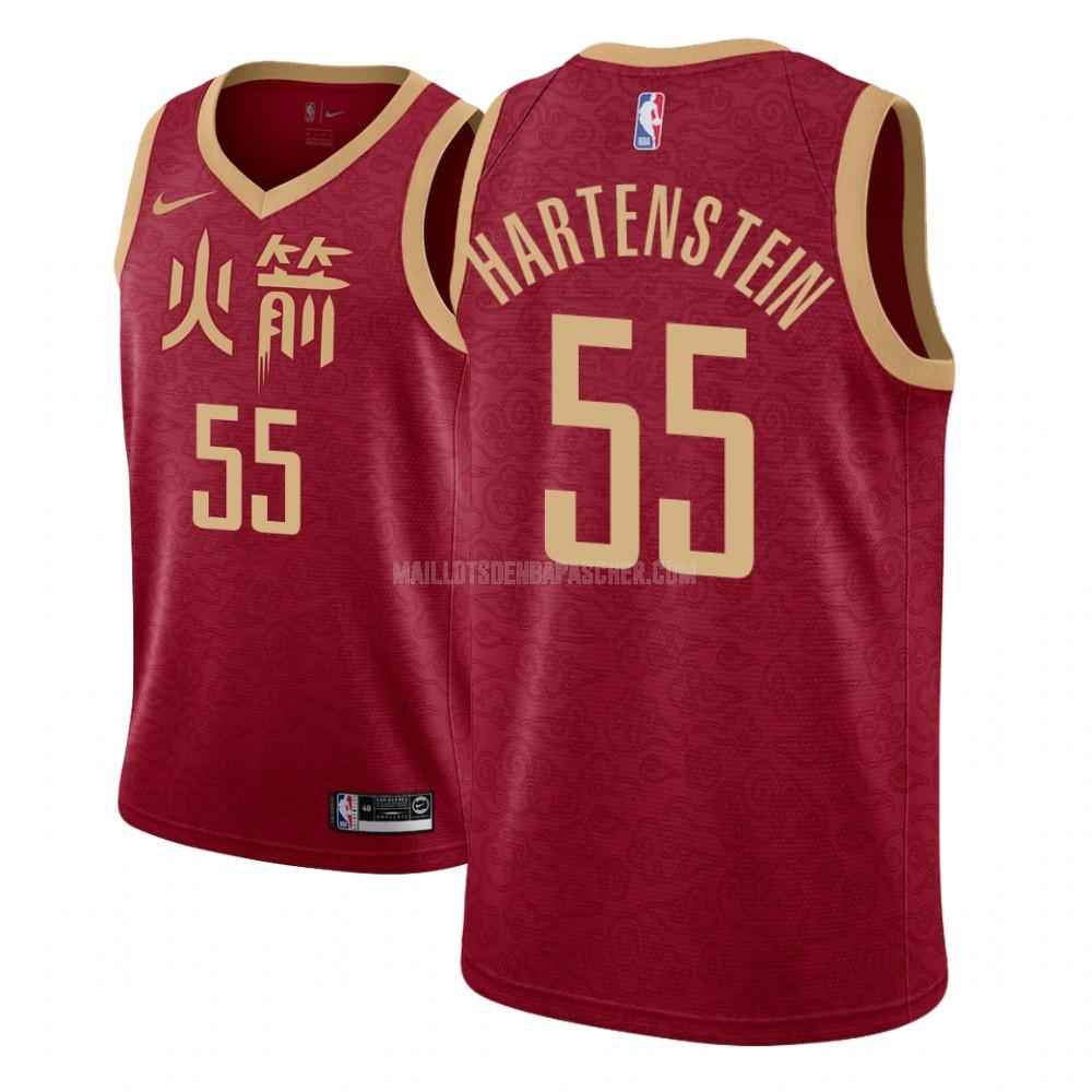 maillot nba enfant de houston rockets isaiah hartenstein 55 rouge city edition