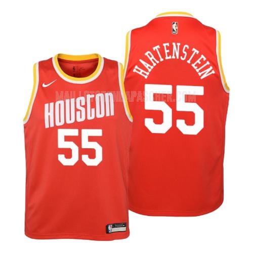 maillot nba enfant de houston rockets isaiah hartenstein 55 rouge hardwood classics