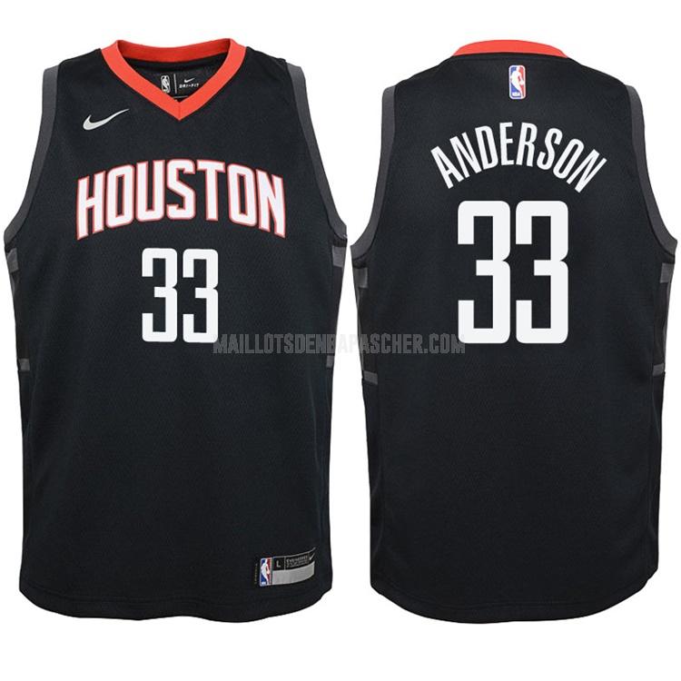 maillot nba enfant de houston rockets ryan anderson 33 noir city edition 2017-18