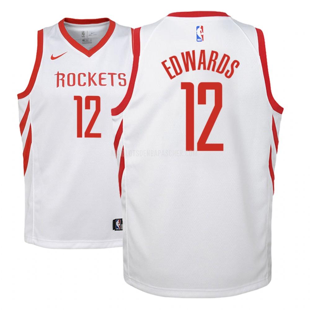 maillot nba enfant de houston rockets vincent edwards 12 blanc association