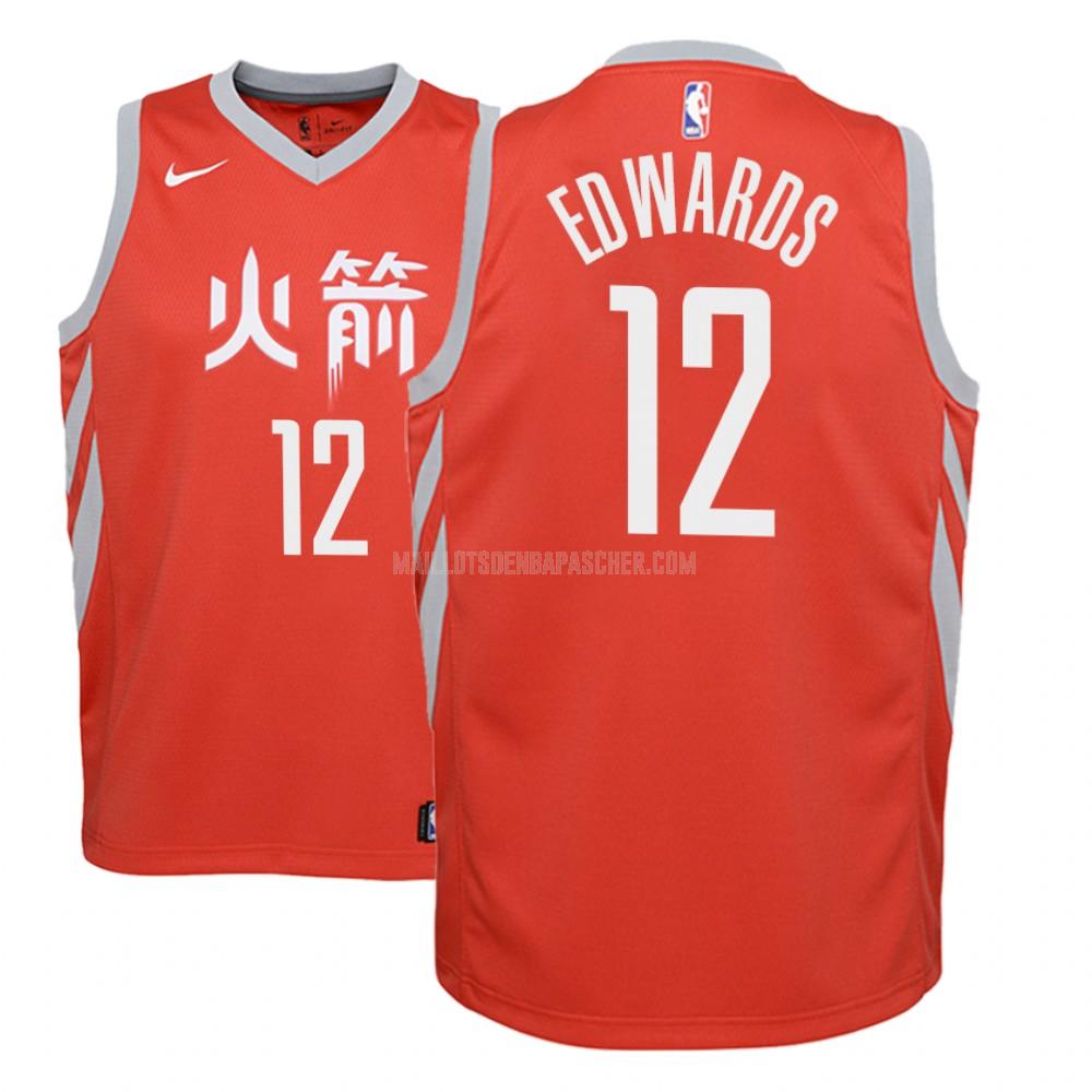 maillot nba enfant de houston rockets vincent edwards 12 rouge city edition