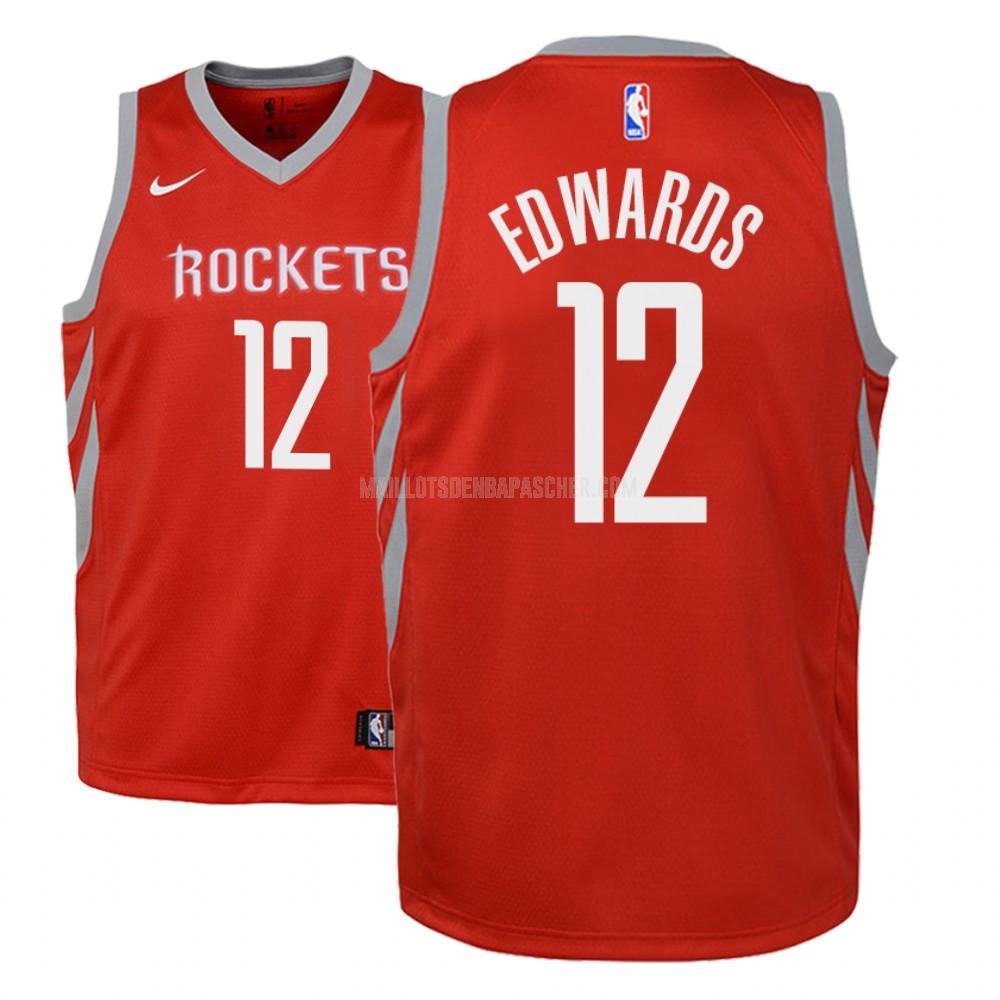 maillot nba enfant de houston rockets vincent edwards 12 rouge icon