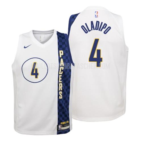 maillot nba enfant de indiana pacers victor oladipo 4 blanc city edition 2019-20