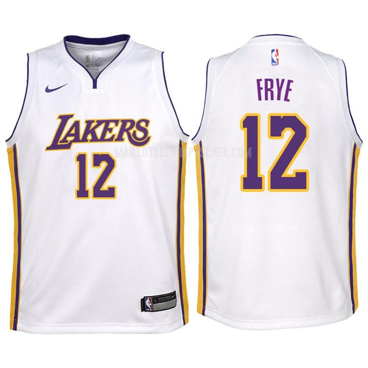 maillot nba enfant de los angeles lakers channing frye 12 blanc association 2017-18