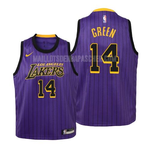 maillot nba enfant de los angeles lakers danny green 14 violet city edition