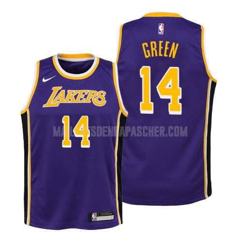 maillot nba enfant de los angeles lakers danny green 14 violet statement