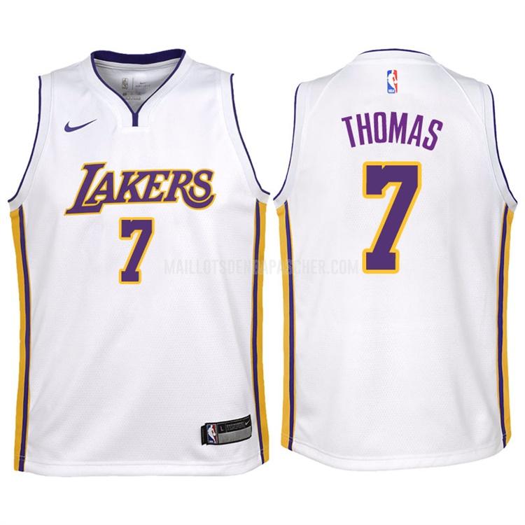 maillot nba enfant de los angeles lakers isaiah thomas 3 blanc association 2017-18