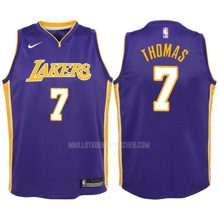 maillot nba enfant de los angeles lakers isaiah thomas 3 violet statement 2017-18