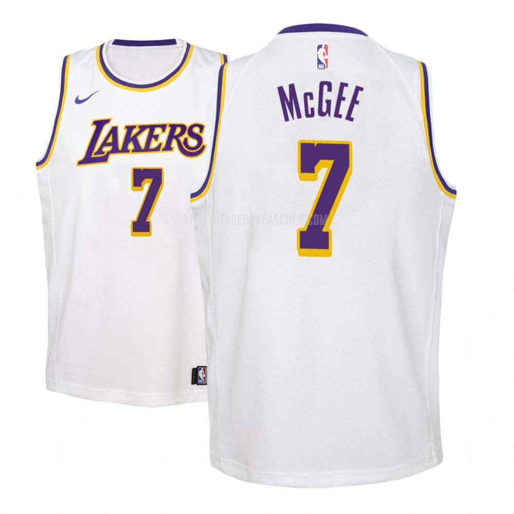 maillot nba enfant de los angeles lakers javale mcgee 7 blanc association