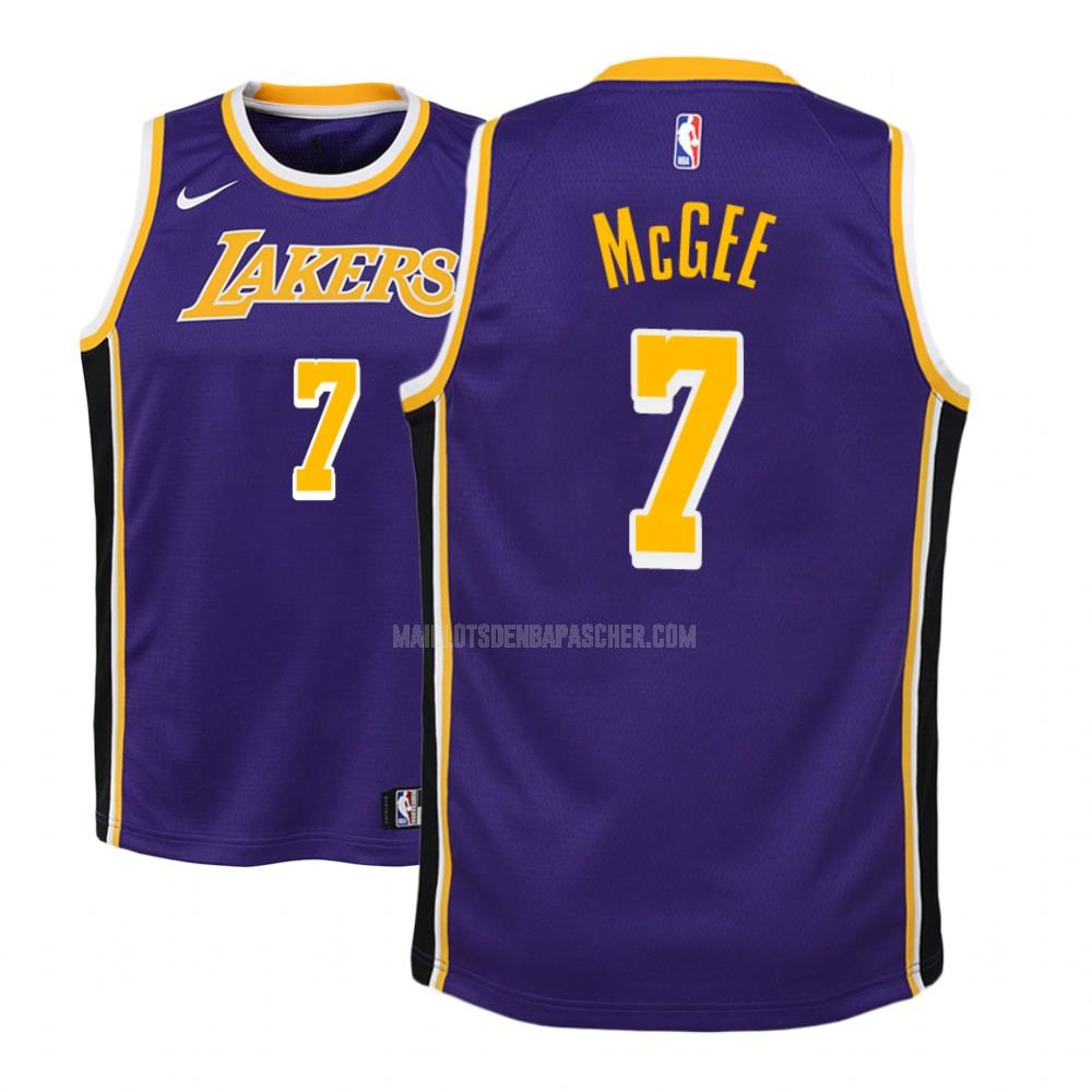 maillot nba enfant de los angeles lakers javale mcgee 7 violet statement