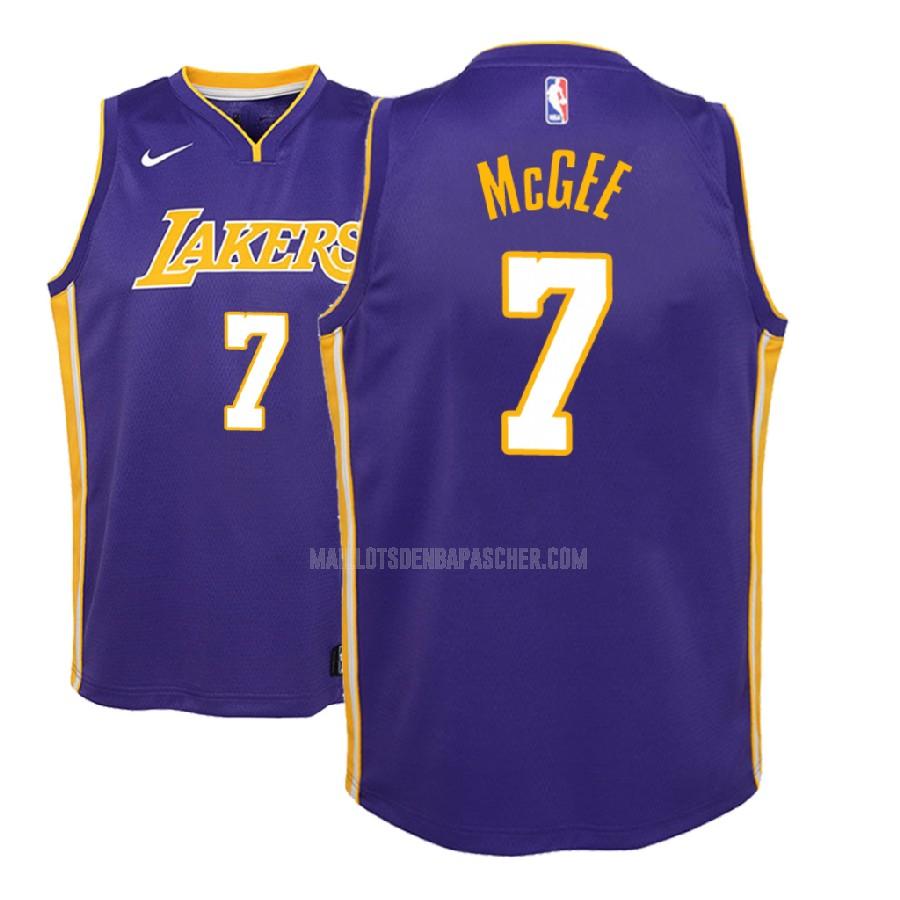 maillot nba enfant de los angeles lakers javale mcgee 7 violet statement 2018-19