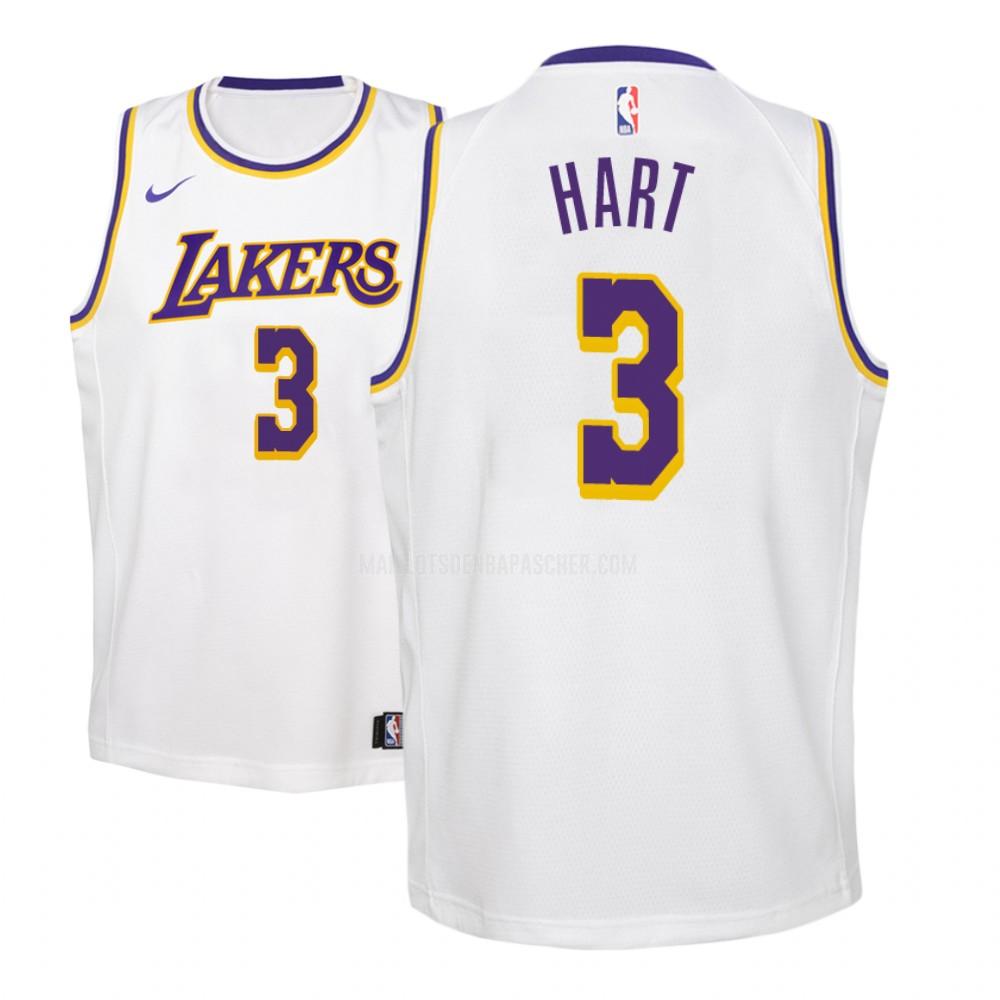 maillot nba enfant de los angeles lakers josh hart 5 blanc association