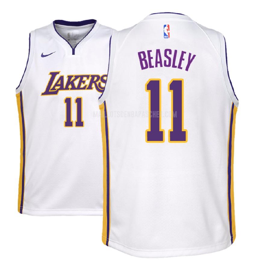 maillot nba enfant de los angeles lakers michael beasley 11 blanc association 2018-19