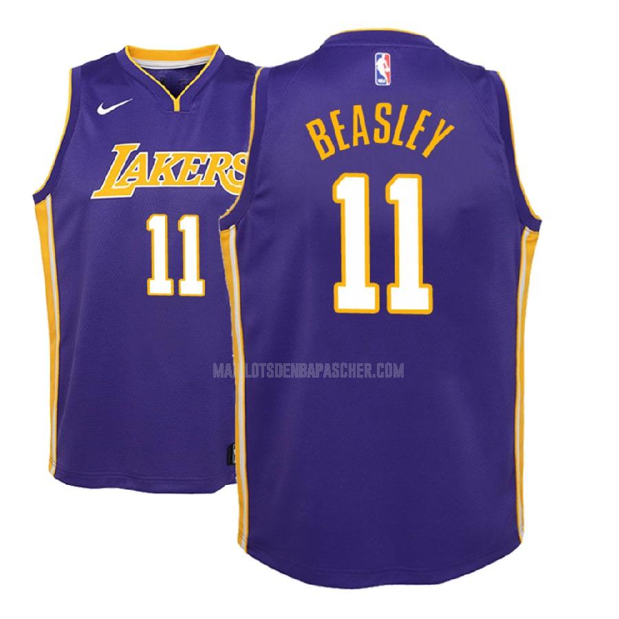 maillot nba enfant de los angeles lakers michael beasley 11 violet statement 2018-19