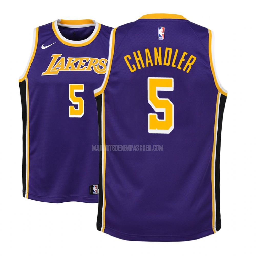 maillot nba enfant de los angeles lakers tyson chandler 5 violet statement