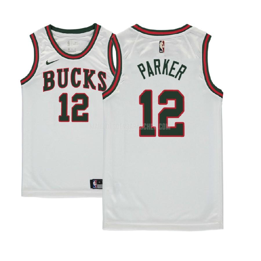 maillot nba enfant de milwaukee bucks jabari parker 12 blanc classique edition 2017-18