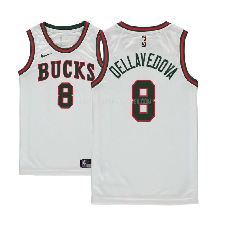 maillot nba enfant de milwaukee bucks matthew dellavedova 8 blanc classique edition 2017-18