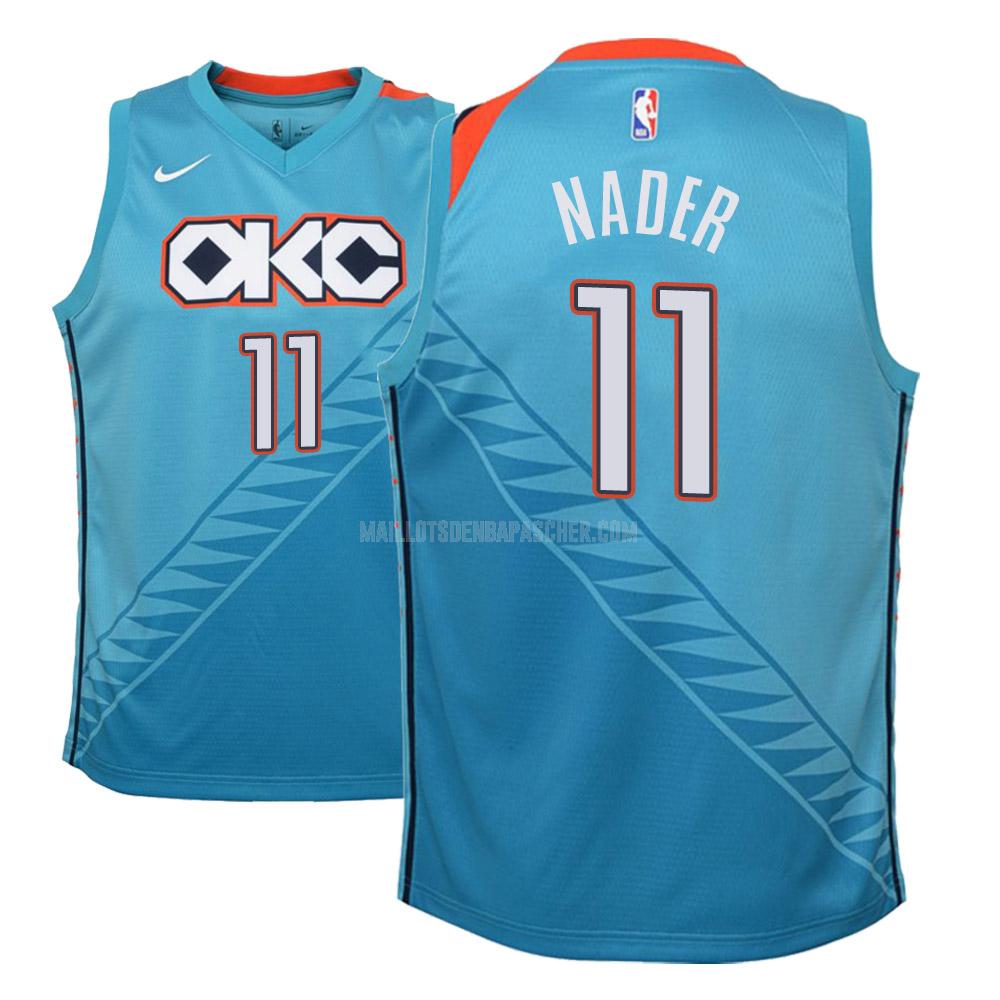 maillot nba enfant de oklahoma city thunder abdel nader 11 bleu city edition