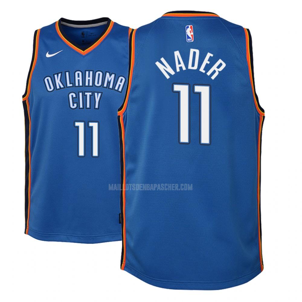 maillot nba enfant de oklahoma city thunder abdel nader 11 bleu icon