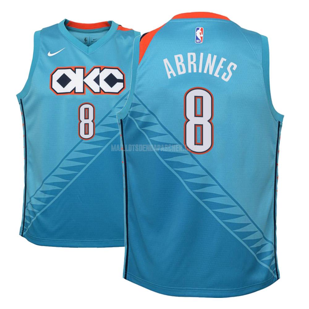 maillot nba enfant de oklahoma city thunder alex abrines 8 bleu city edition