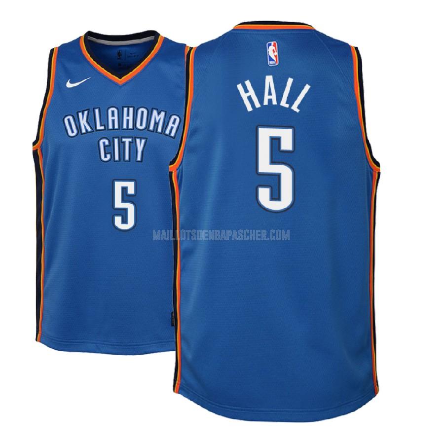 maillot nba enfant de oklahoma city thunder devon hall 5 bleu icon 2018-19