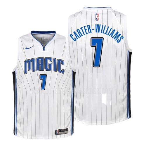 maillot nba enfant de orlando magic michael carter 7 blanc association 2018-19