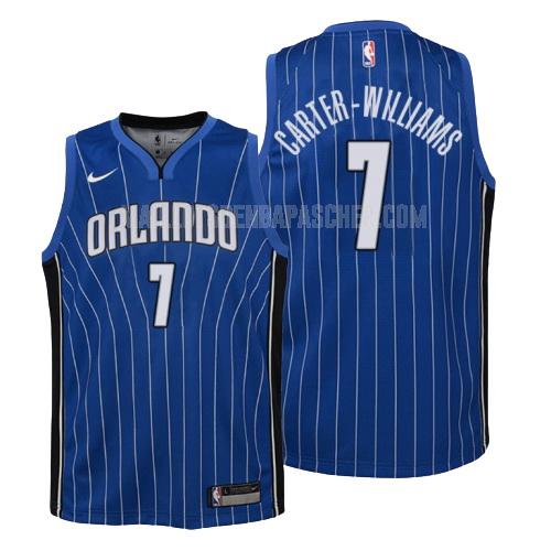 maillot nba enfant de orlando magic michael carter 7 bleu icon 2018-19