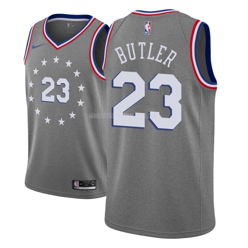 maillot nba enfant de philadelphia 76ers jimmy butler 23 gris city edition