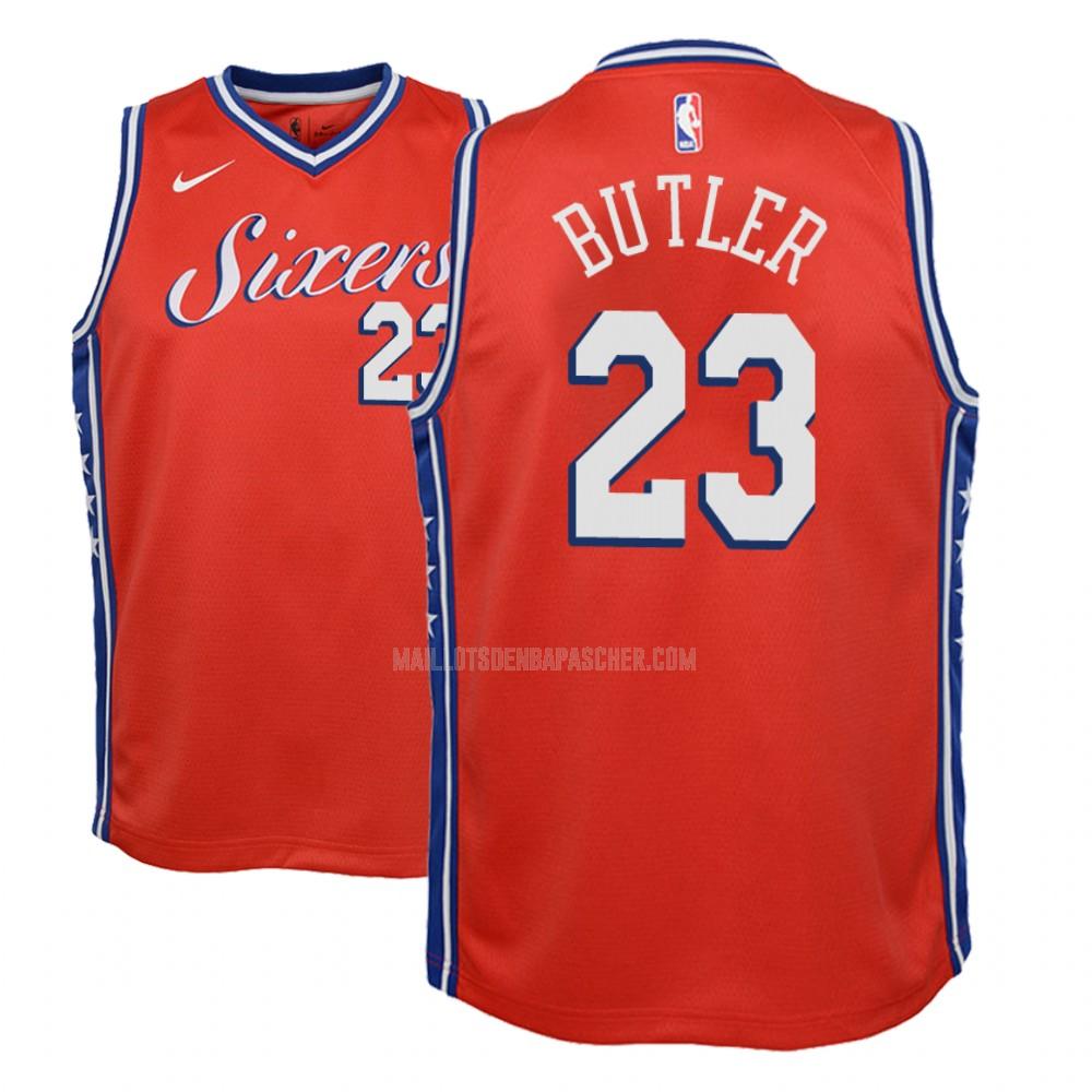 maillot nba enfant de philadelphia 76ers jimmy butler 23 rouge statement