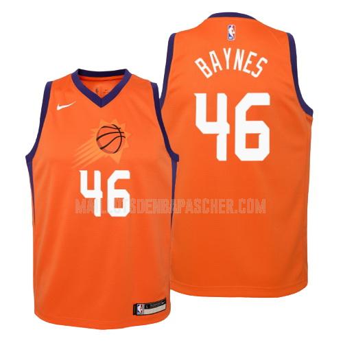 maillot nba enfant de phoenix suns aron baynes 46 orange statement