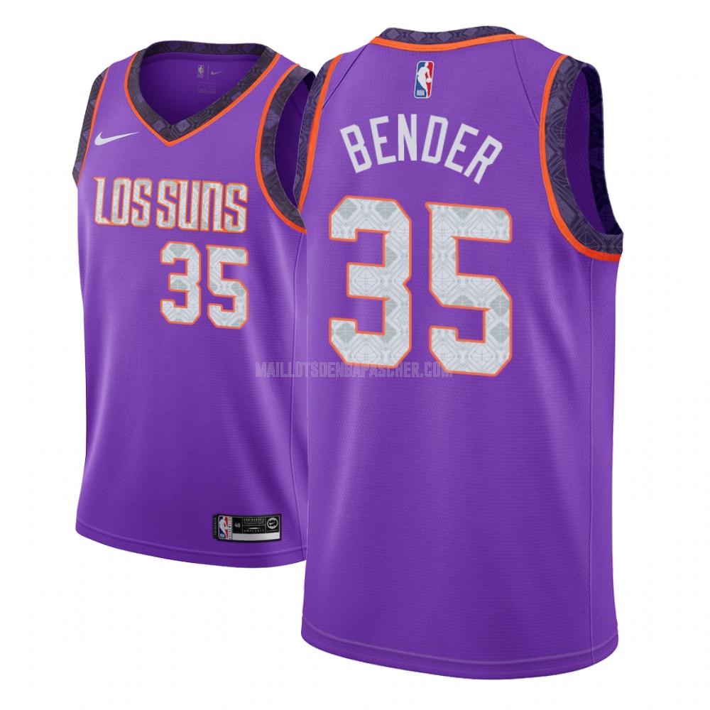 maillot nba enfant de phoenix suns dragan bender 35 violet city edition