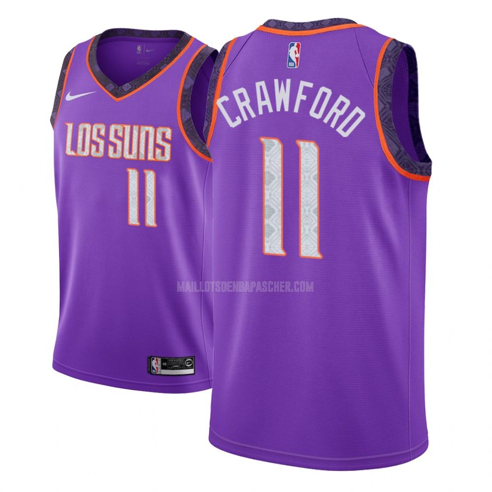 maillot nba enfant de phoenix suns jamal crawford 11 violet city edition