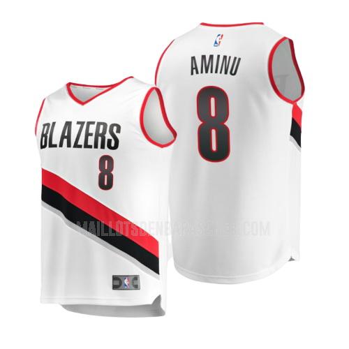 maillot nba enfant de portland trail blazers al-farouq aminu 8 blanc icon