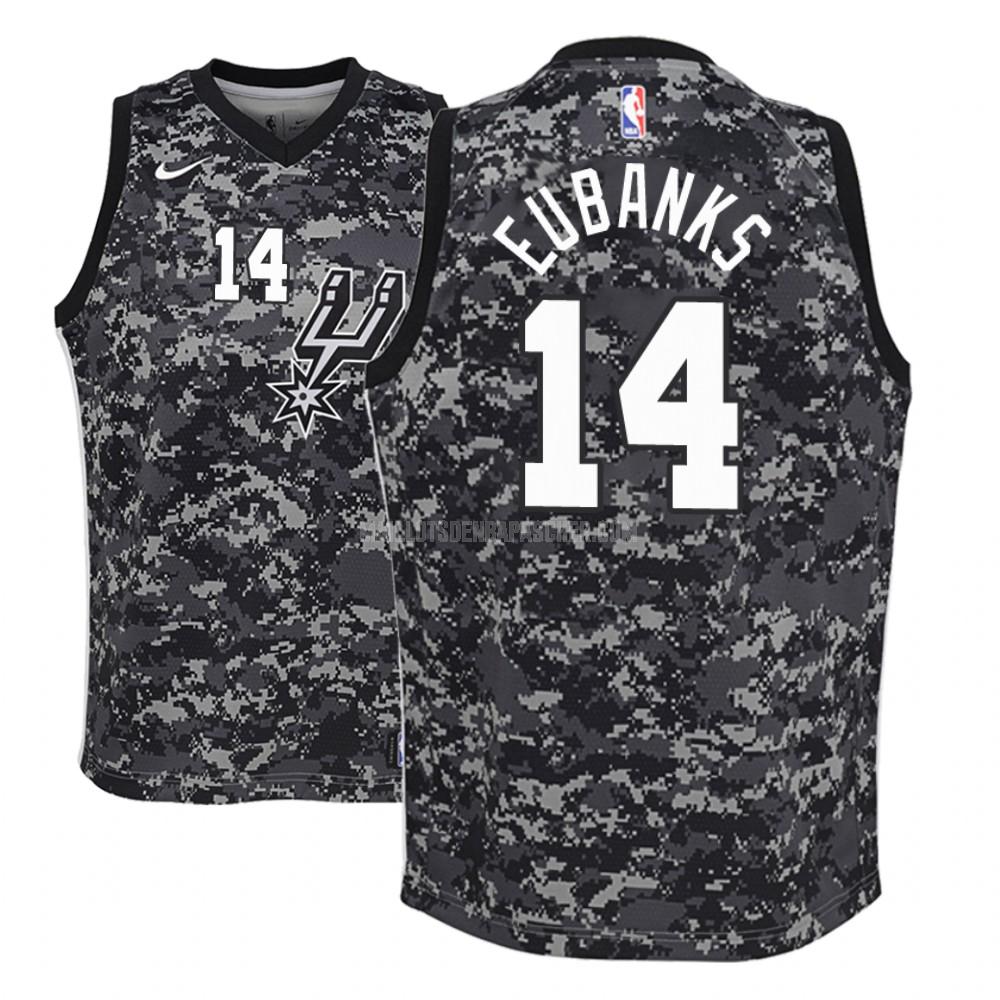 maillot nba enfant de san antonio spurs drew eubanks 14 camouflage city edition