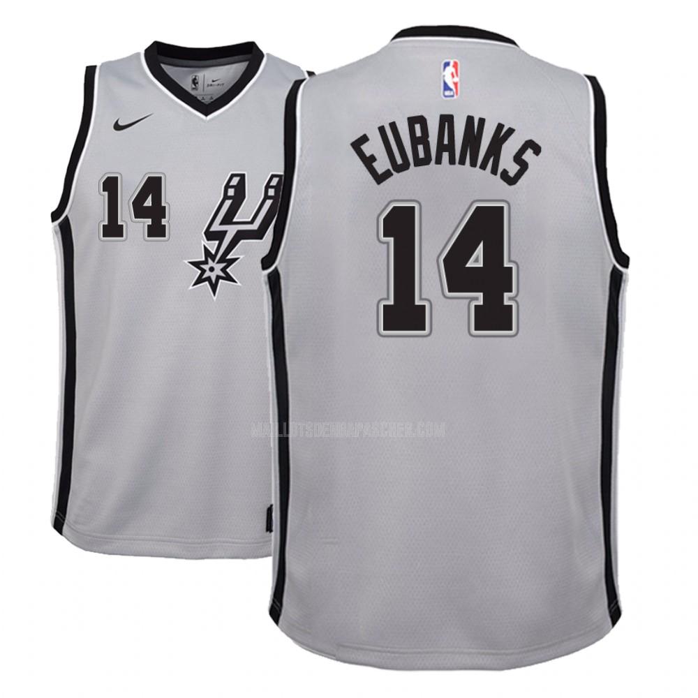 maillot nba enfant de san antonio spurs drew eubanks 14 gris statement